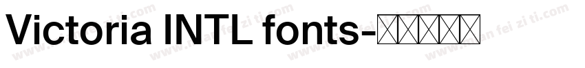 Victoria INTL fonts字体转换